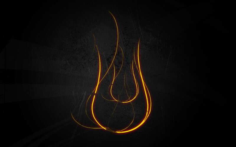 Glowing Flame Outline