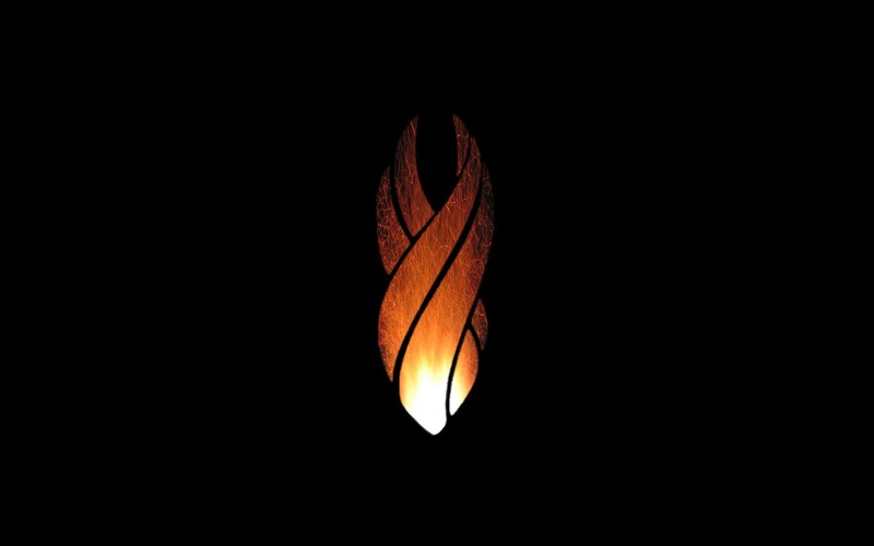 Glowing Flame Symbol