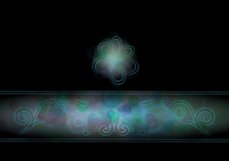 Glowing Floral Pattern