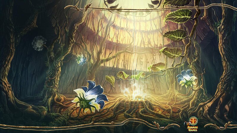 Glowing Flower in Forest