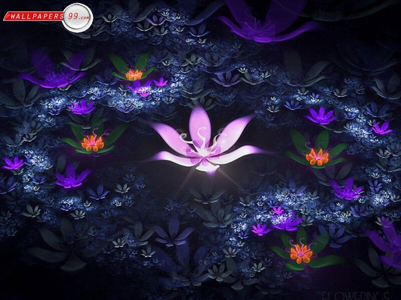 Glowing Flowers in Dark