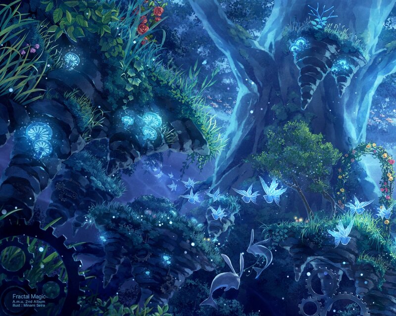Glowing Forest Landscape