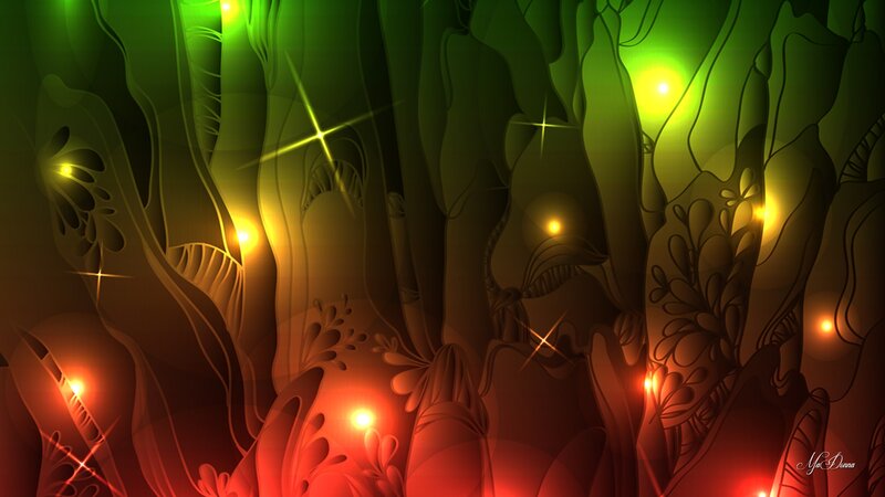Glowing Forest Roots — Green