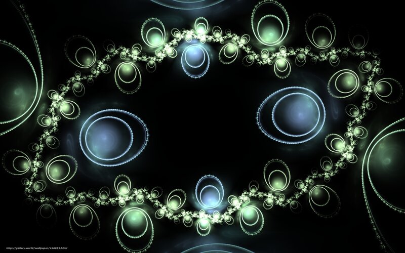 glowing fractal circle pattern