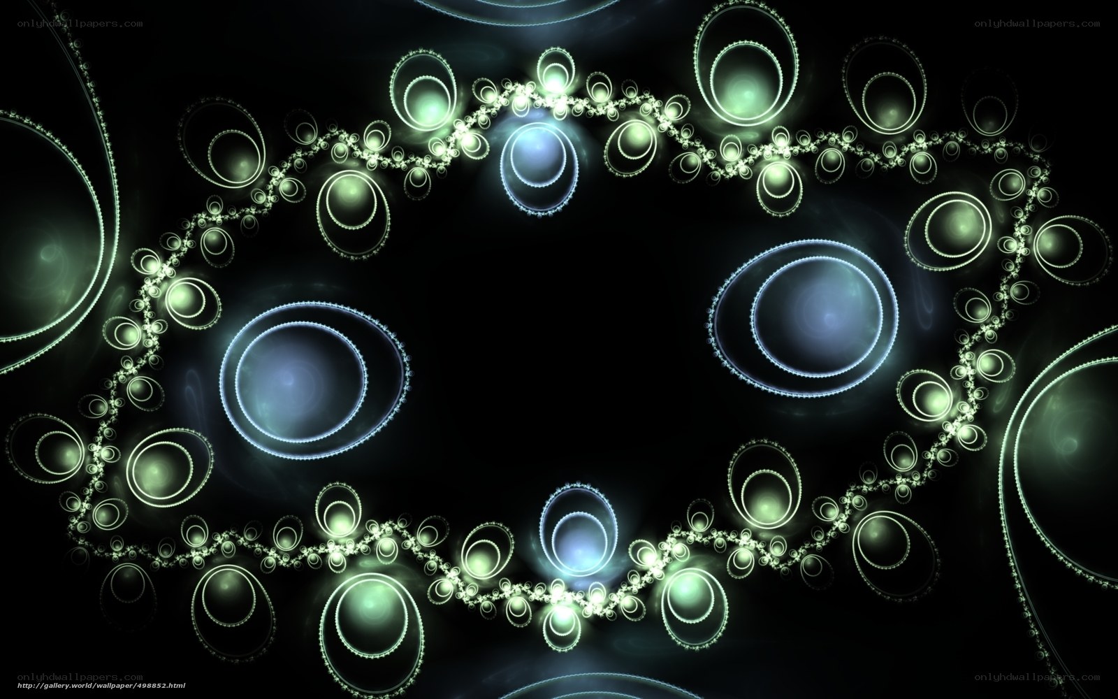 glowing fractal circle pattern