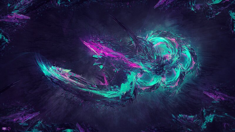 Glowing Fractal Creature