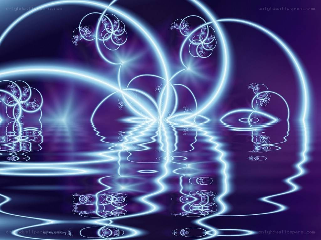 glowing fractal light patterns