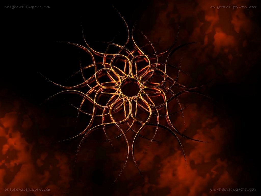 glowing fractal mandala