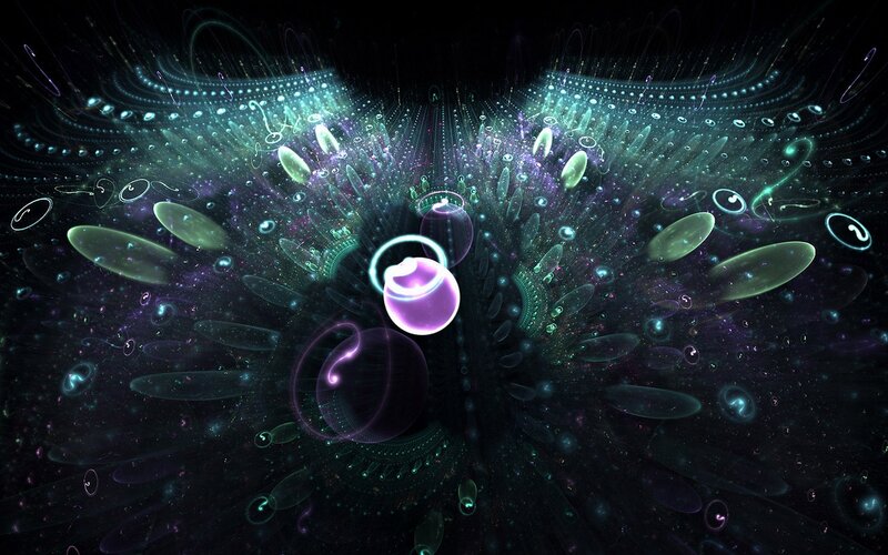 Glowing Fractal Particles