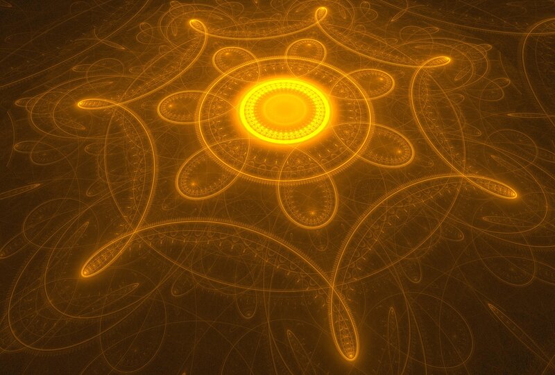 Glowing Fractal Pattern