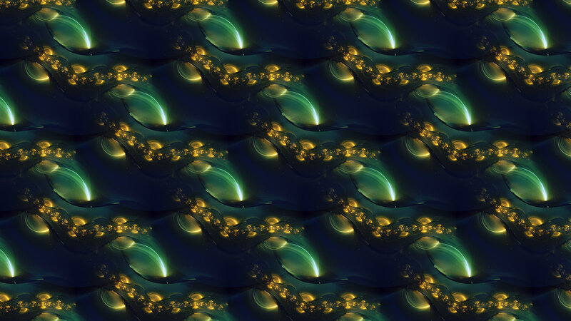 Glowing Fractal Patterns — Green