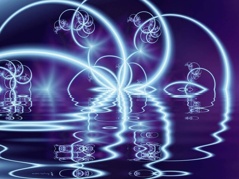 Glowing Fractal Patterns — Purple, Ethereal