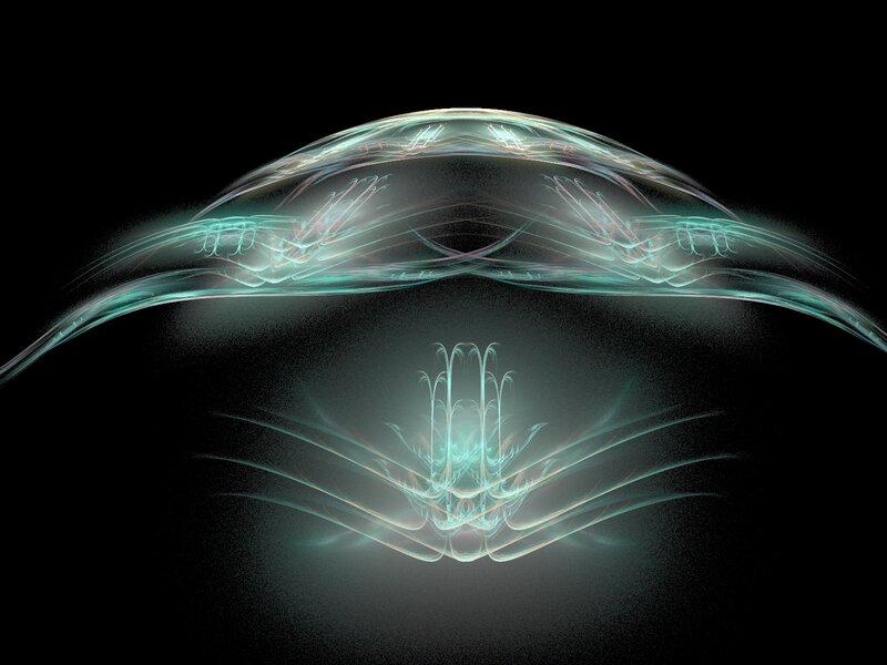 Glowing Fractal Structure
