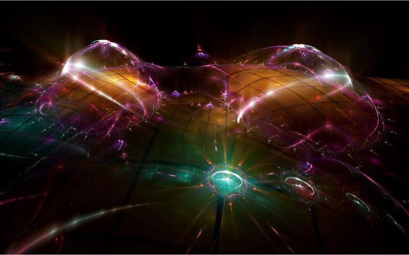 Glowing Fractal Structures