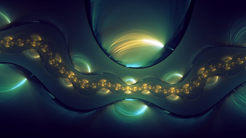 Glowing Fractal Waves