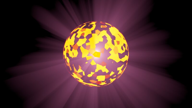 Glowing Fractured Sphere