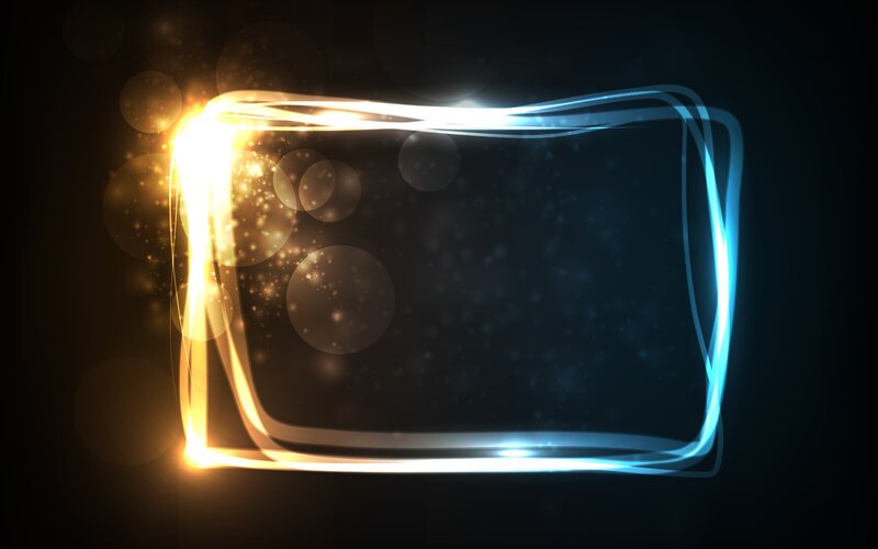 Glowing Frame with Particles