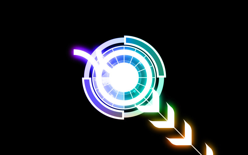 glowing futuristic interface