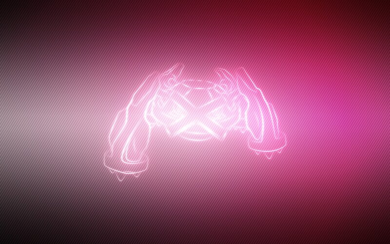 Glowing Game Controller — Pink