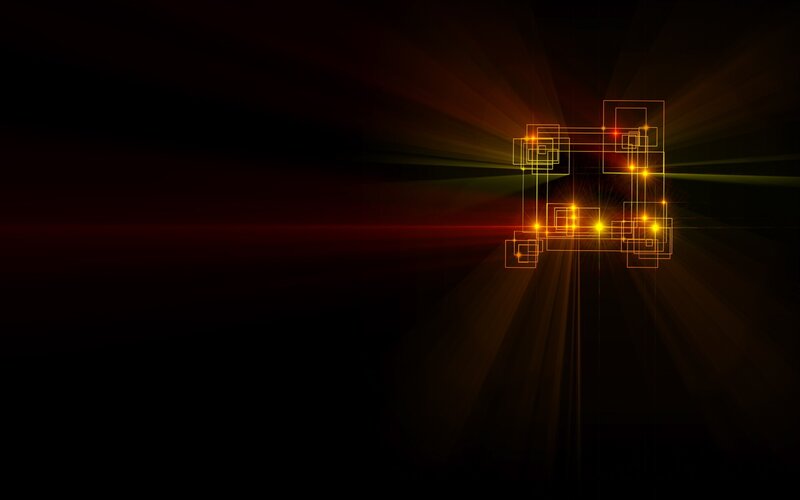 glowing geometric light pattern
