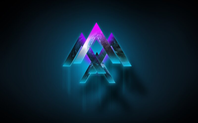 Glowing Geometric Logo