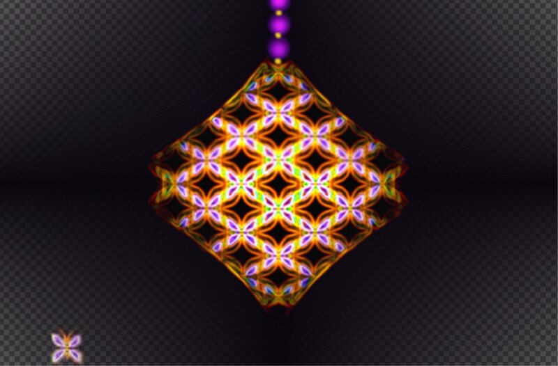 Glowing Geometric Ornament