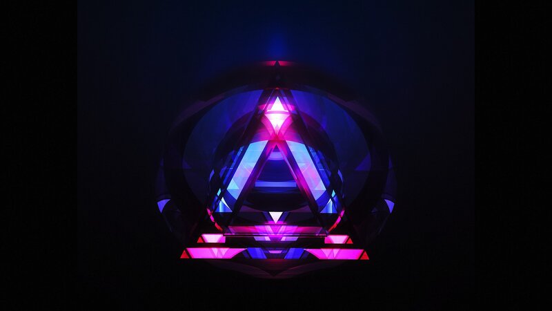 Glowing Geometric Shape