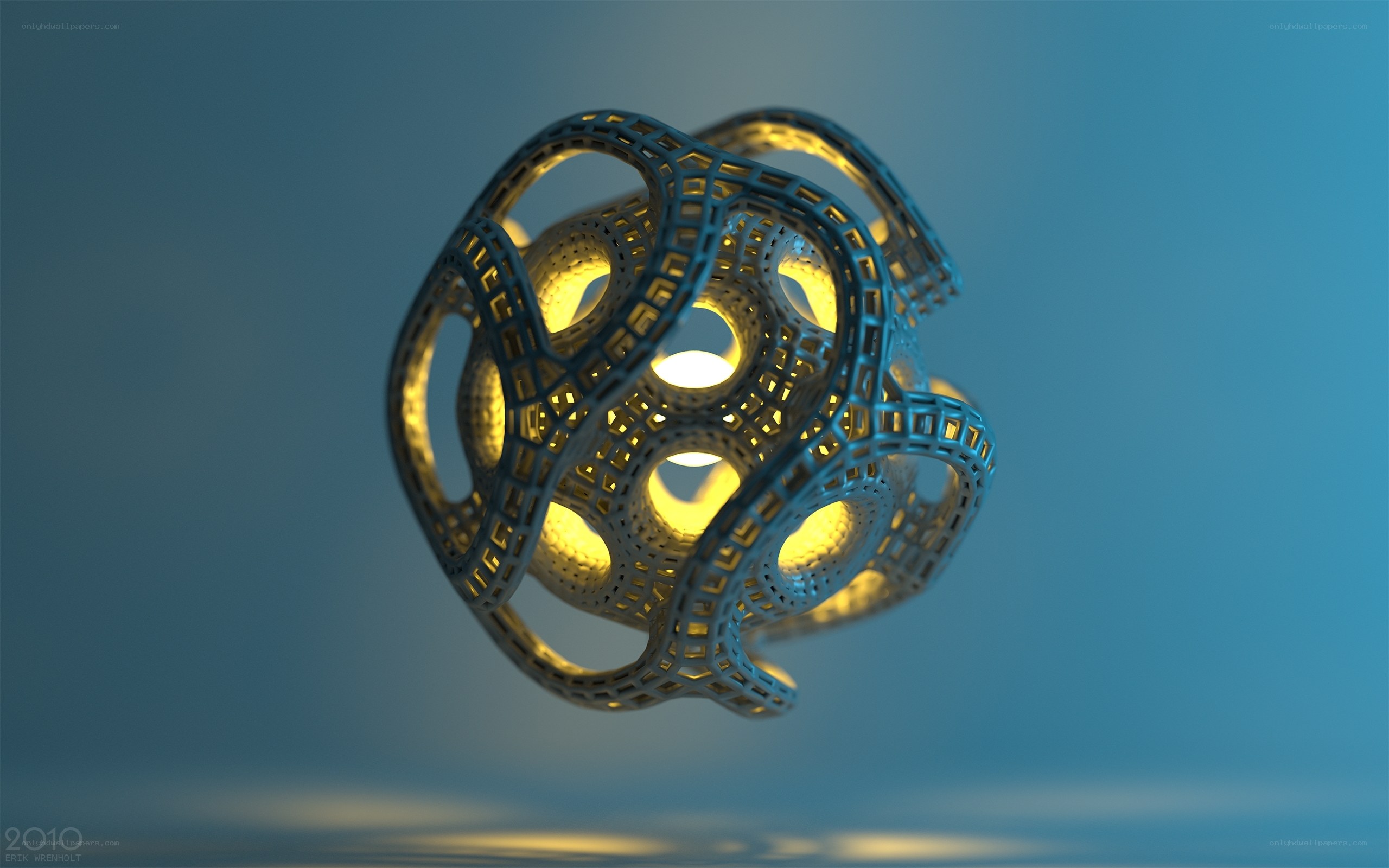 glowing geometric sphere