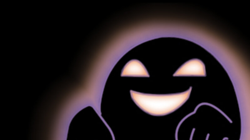 glowing ghost emoji
