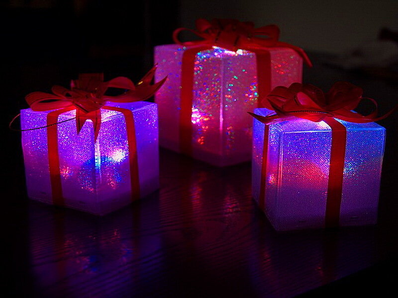 Glowing Gift Boxes