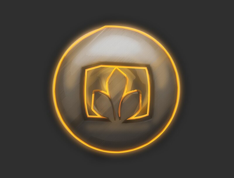 Glowing Golden Emblem