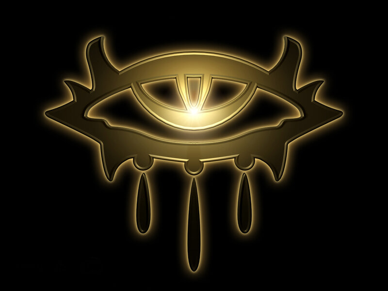 glowing golden eye symbol