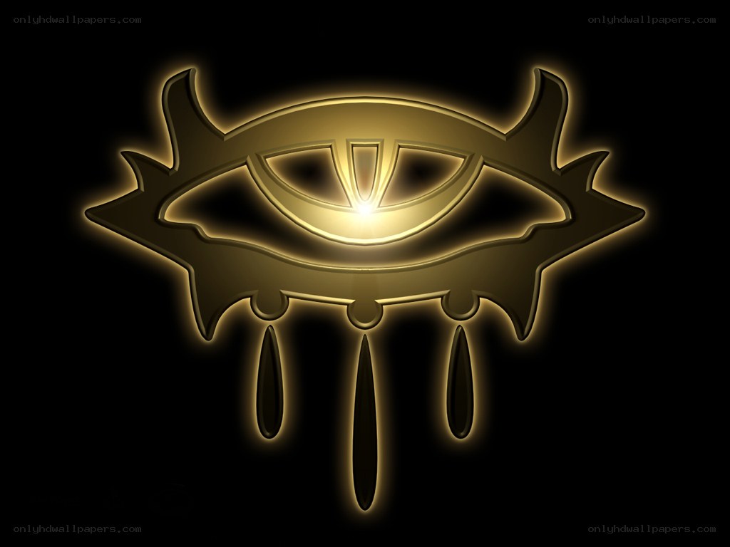 glowing golden eye symbol
