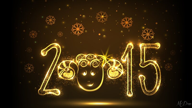 Glowing Golden Numbers — Gold, Festive, Night