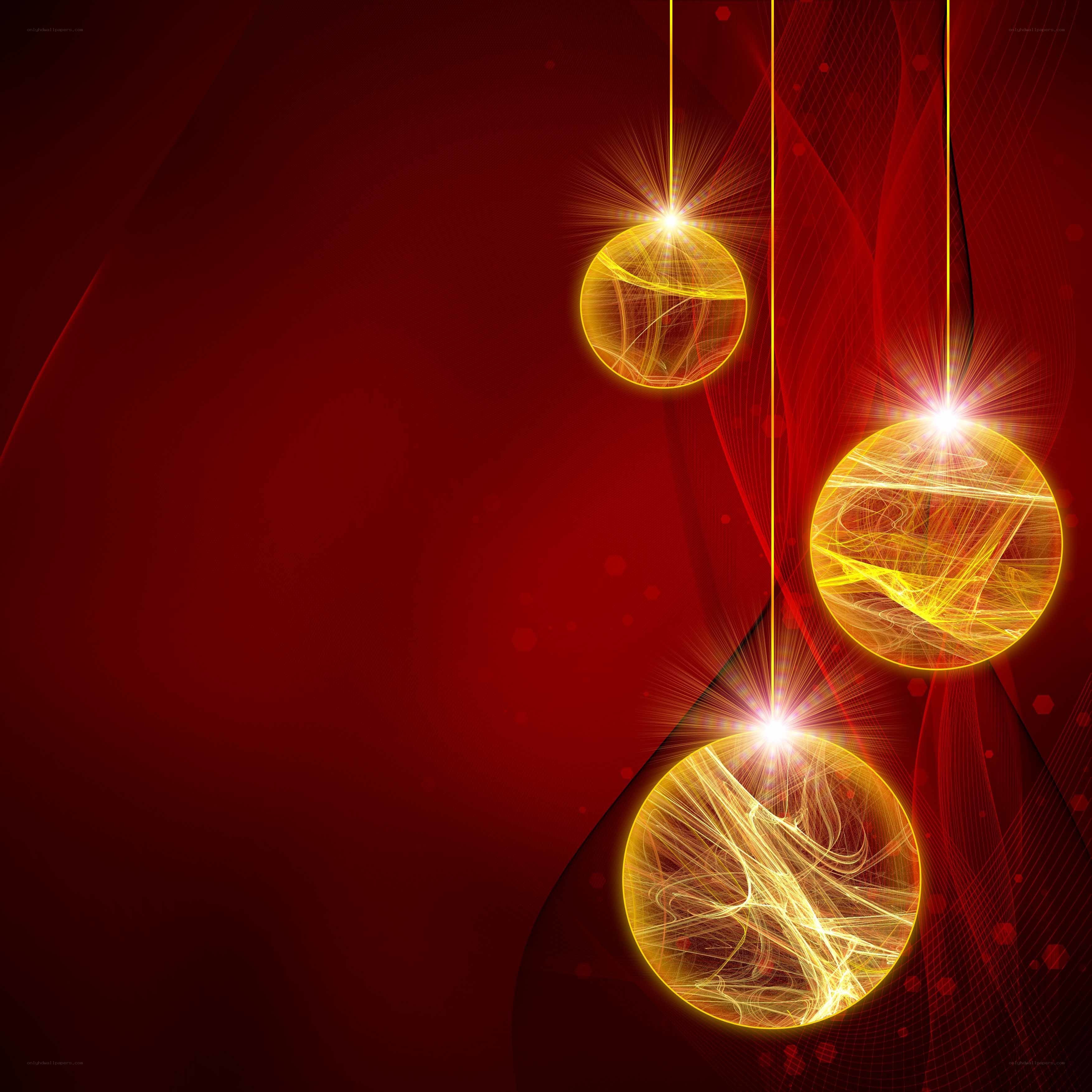 glowing golden ornaments
