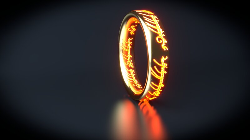 Glowing Golden Ring — Gold
