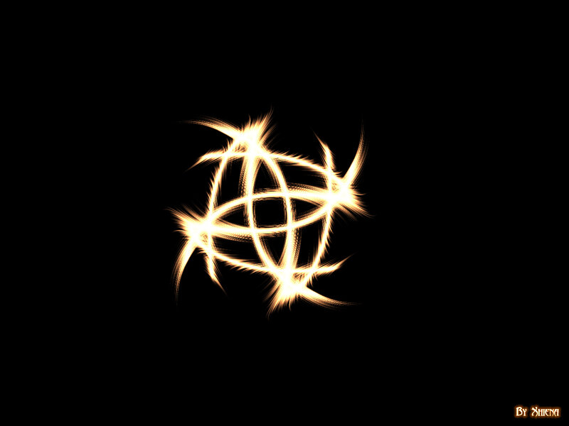 glowing golden symbol