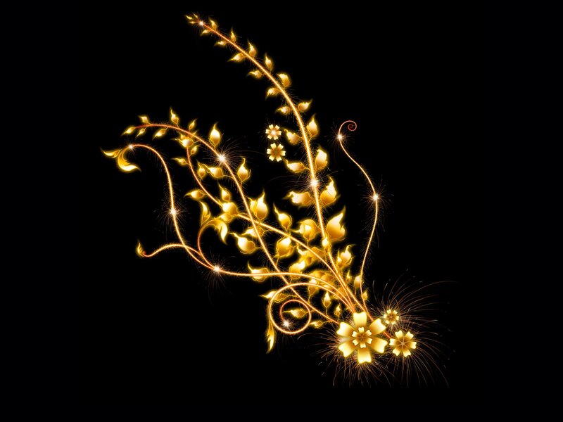Glowing Golden Vine — Gold