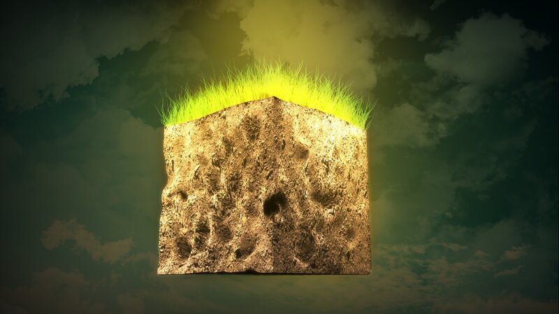 Glowing Grass Block — Green
