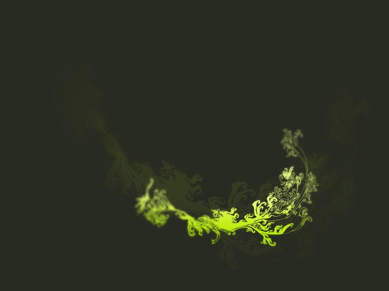 glowing green abstract design