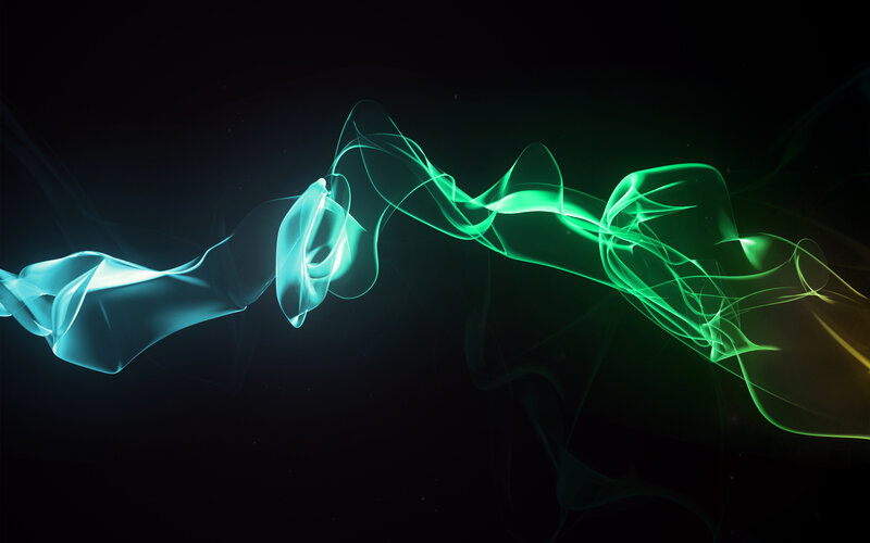 Glowing Green and Blue Smoke — Ethereal