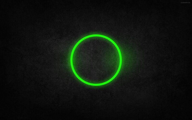 Glowing Green Circle