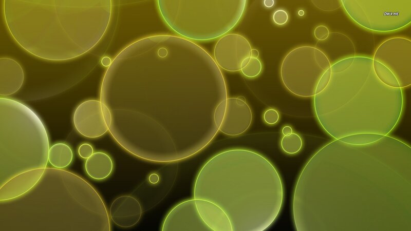Glowing Green Circles