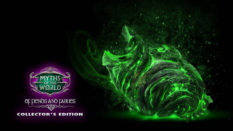 Glowing Green Creature — Black
