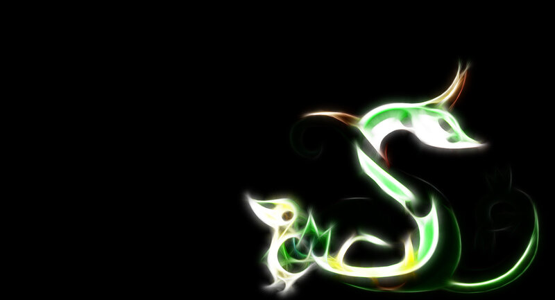 Glowing Green Dragon — Dramatic, Digital Art