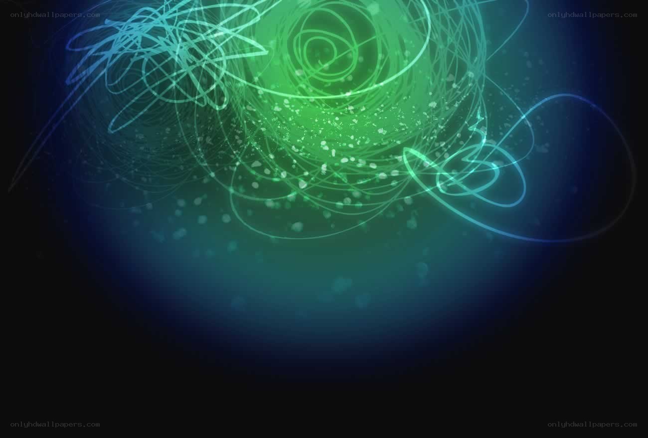 glowing green energy swirl