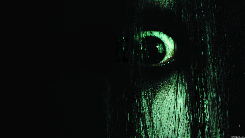 Glowing Green Eye — Black