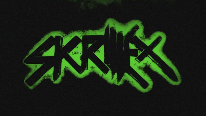 Glowing Green Graffiti — Dark