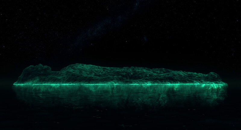 Glowing Green Island