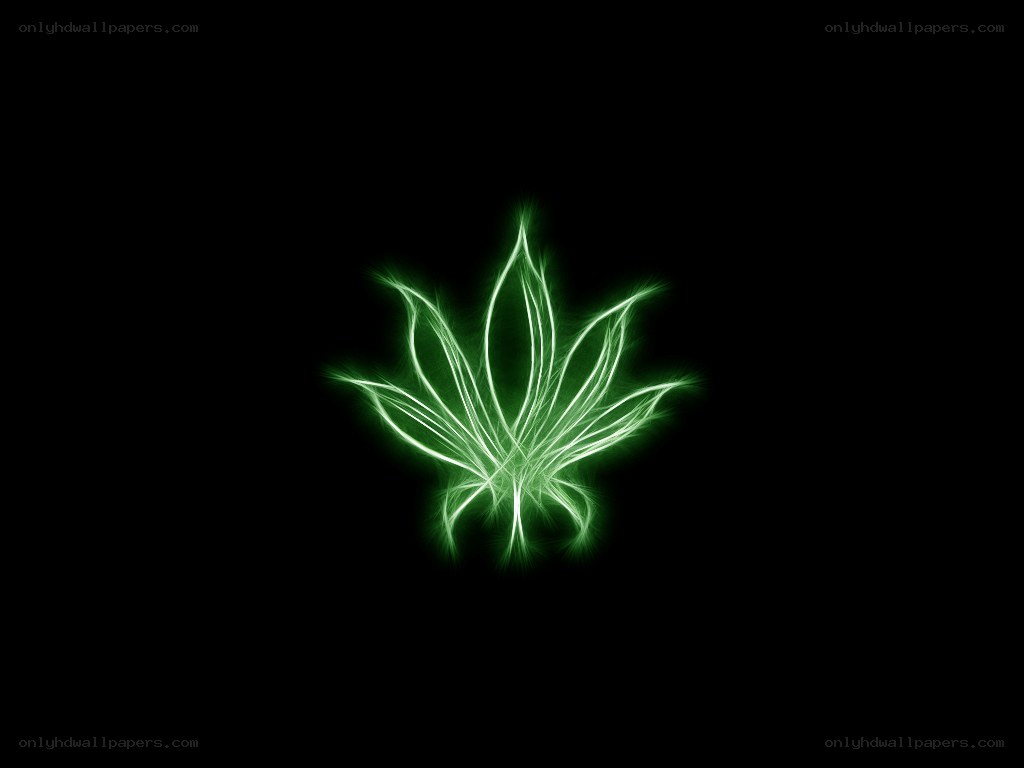 glowing green leaf symbol